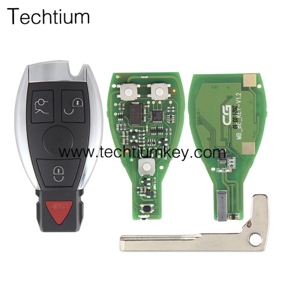 CGDI (can change 433mhz to 315mhz) 3+1 button remote key for Mercedes Benz